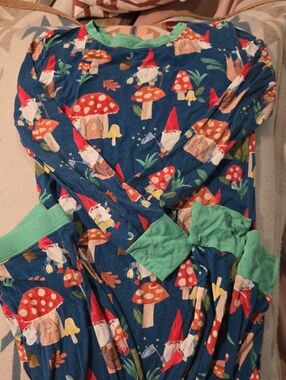 Little Sleepies Gnome Forest Bamboo Pajamas 7/8 Kids